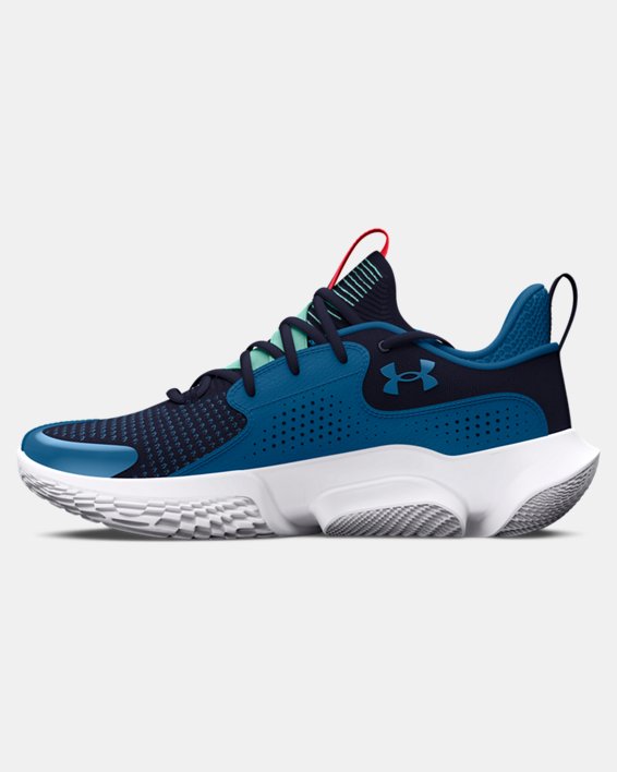 Unisex UA Flow FUTR X 3 'Let's 3' Basketball Shoes in Blue image number 1